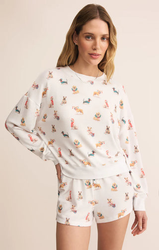 Cozy Up Pup Long Sleeve Top