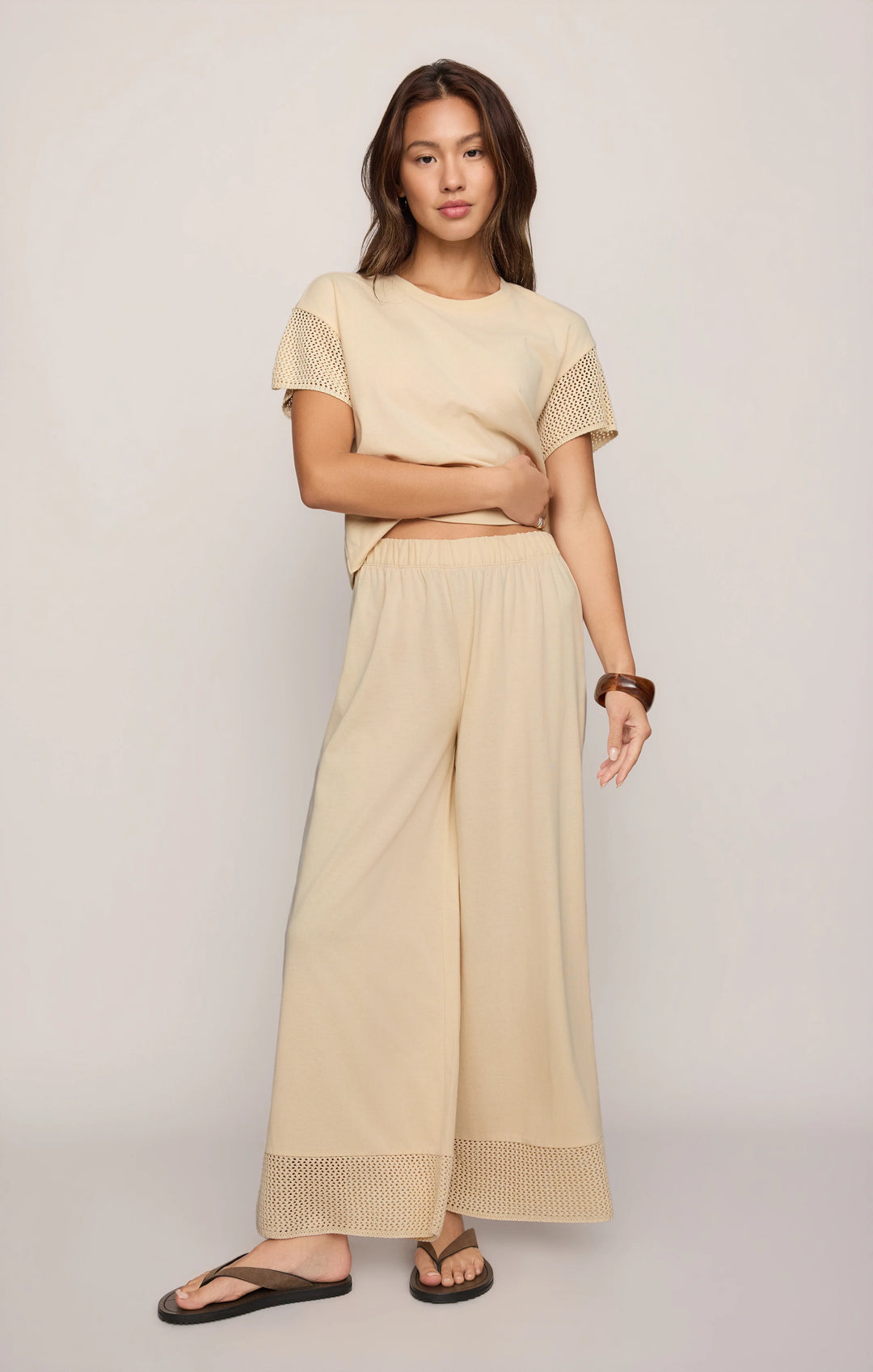 Banyan Crochet Sleeve Top