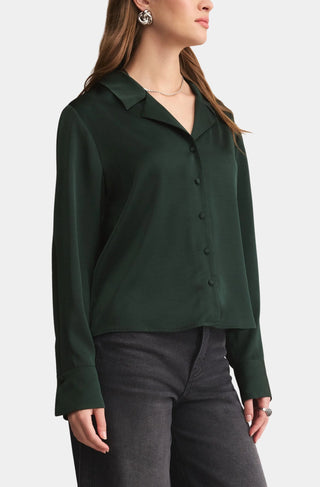 Ana Satin Top in Garland Green by Z Supply