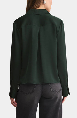 Ana Satin Top in Garland Green by Z Supply