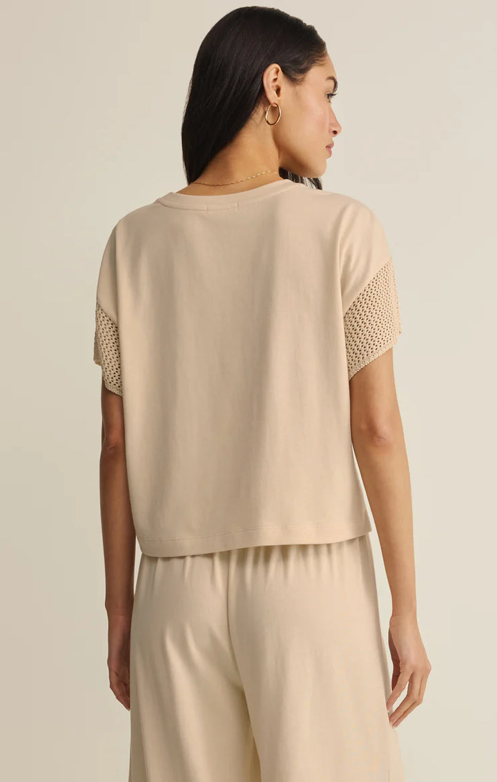 Banyan Crochet Sleeve Top