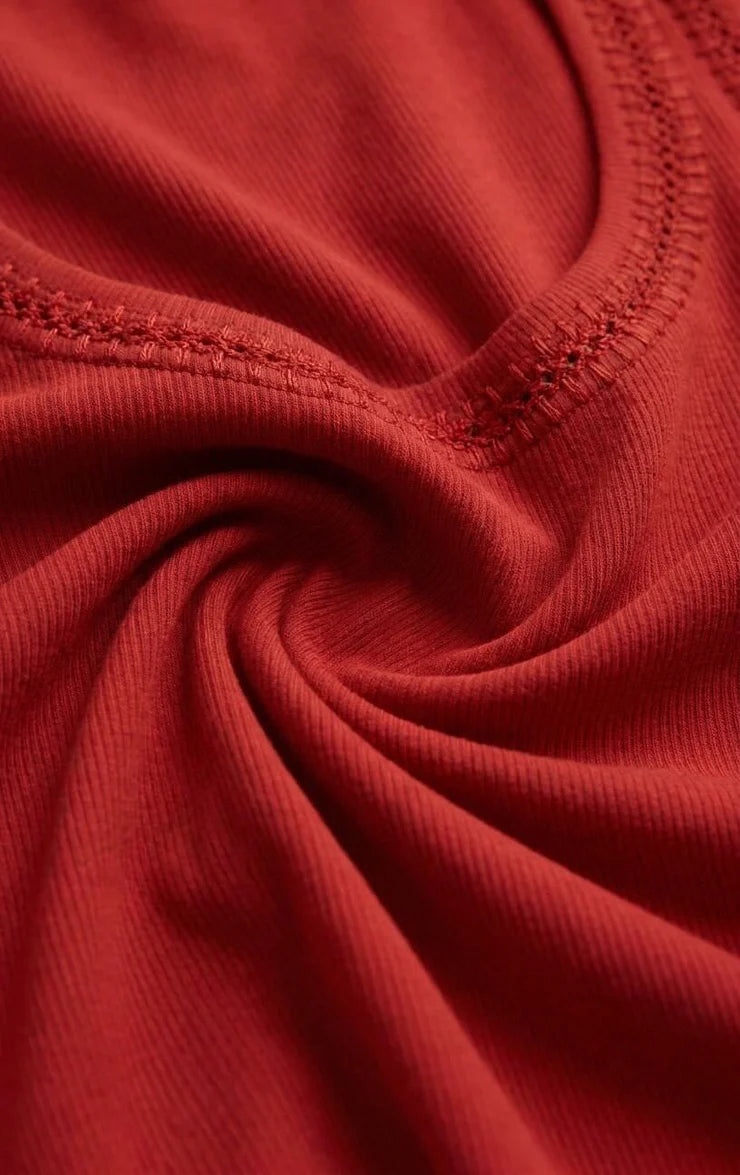 Larkin Whipstitch Tank — Chili Pepper Red