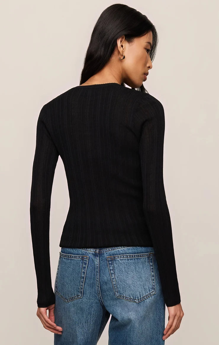 Rowena Fine Knit Henley