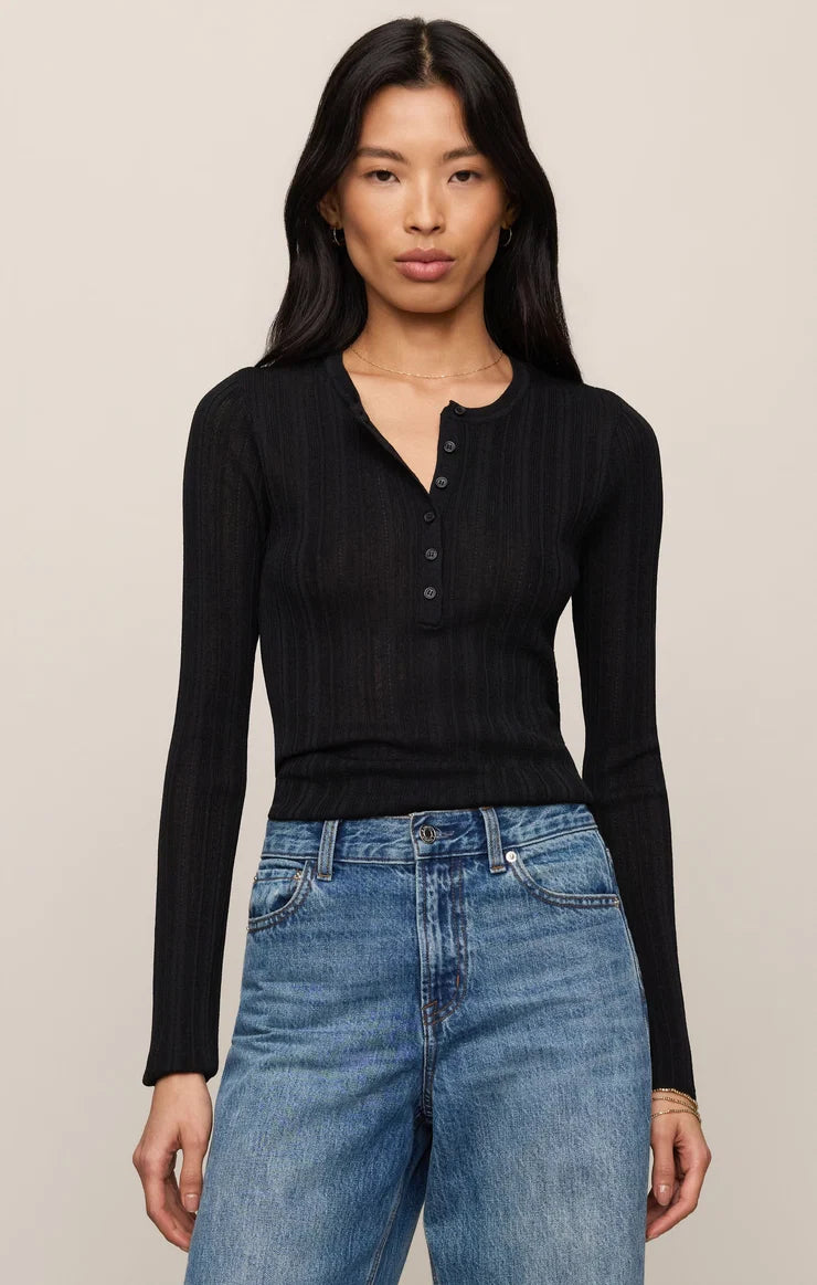 Rowena Fine Knit Henley