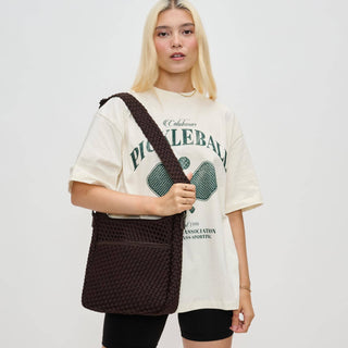 Sol and Selene - Kismet - Woven Neoprene Crossbody: Nude