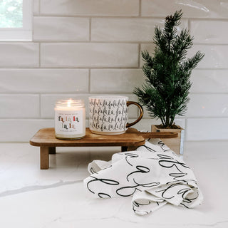 Fa La La La 9 oz Soy Candle - Christmas Home Decor & Gifts - Hello Beautiful Boutique