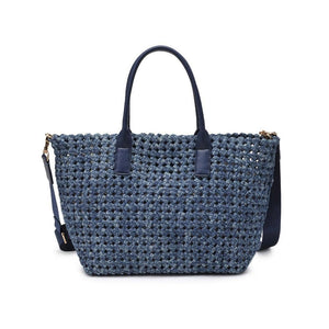 Sol and Selene - Solstice - Medium  Hand Woven Knot Tote: Nude