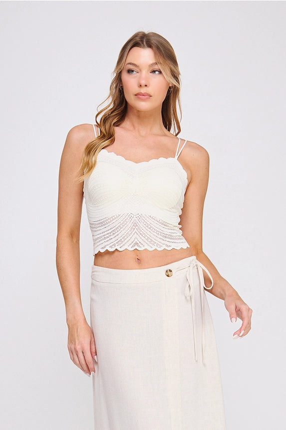 Lace Scallop Bralette