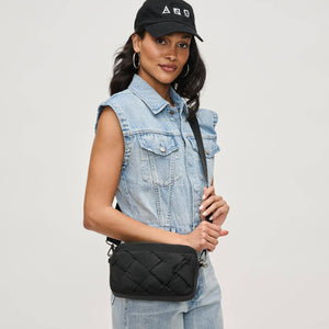 Sol and Selene - Inspiration - Braided Woven Nylon Crossbody: Slate Sky