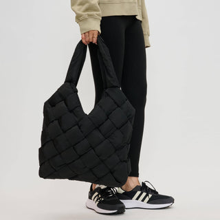 Sol and Selene - Illumine Woven Nylon Tote: Cream