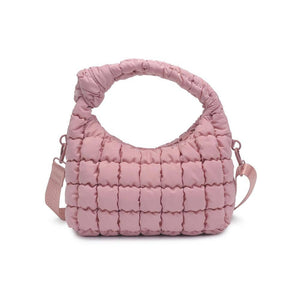 Sol and Selene - Radiance Quilted Puffer Nylon Crossbody: Pistachio