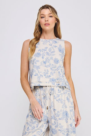 Blossom Linen Top