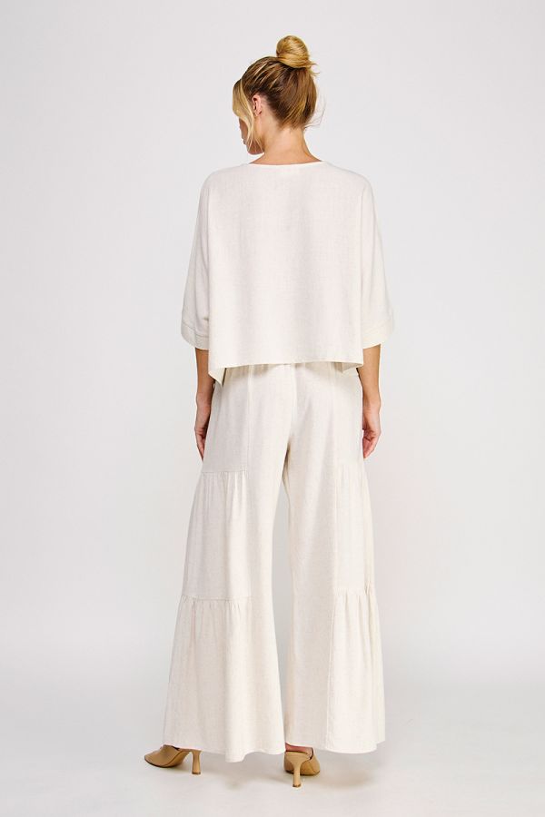 Soft Linen Flowy Dolman Top