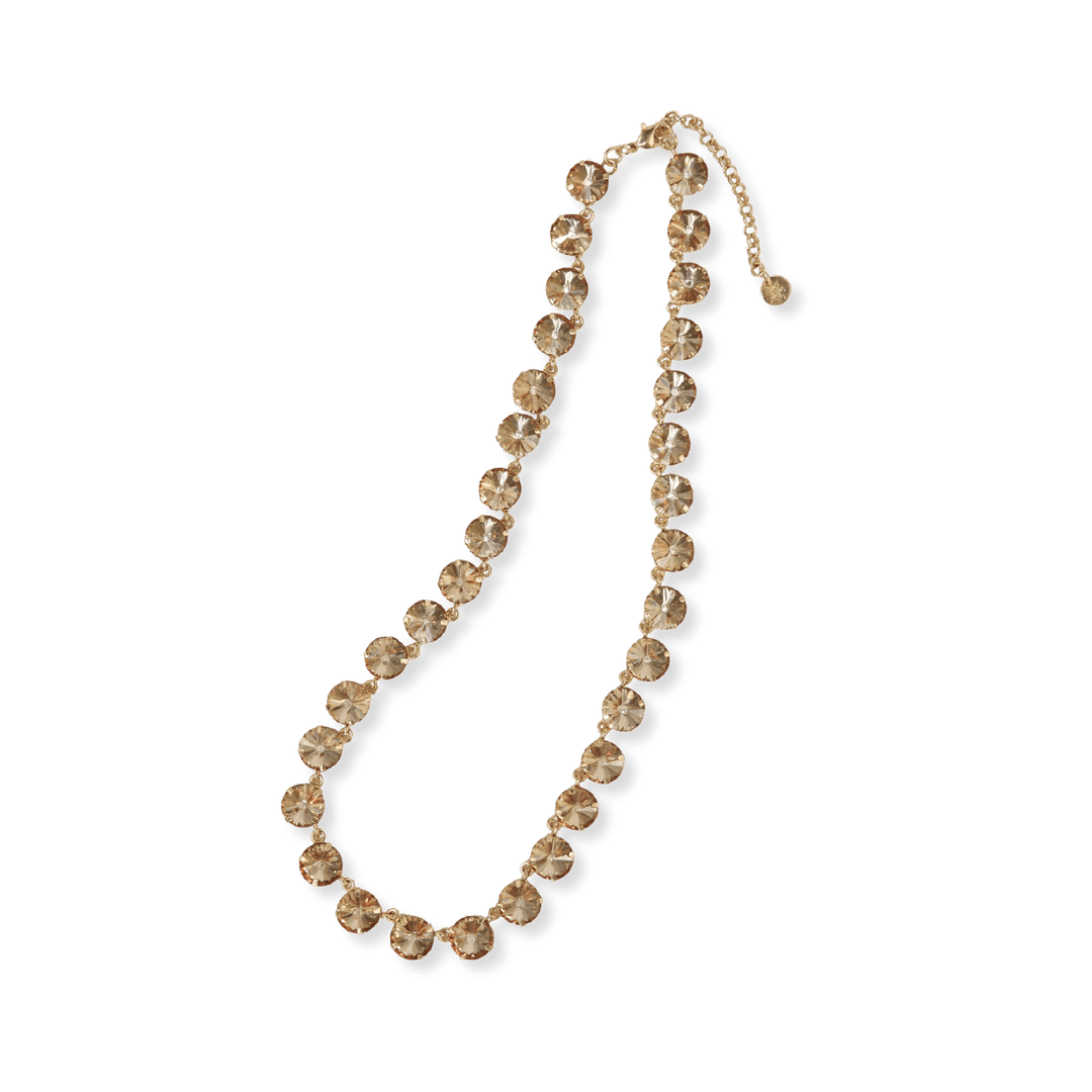 Aurora Round Stone Prism Necklace - Hello Beautiful Boutique