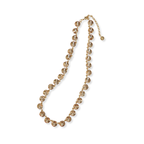 Aurora Round Stone Prism Necklace - Hello Beautiful Boutique