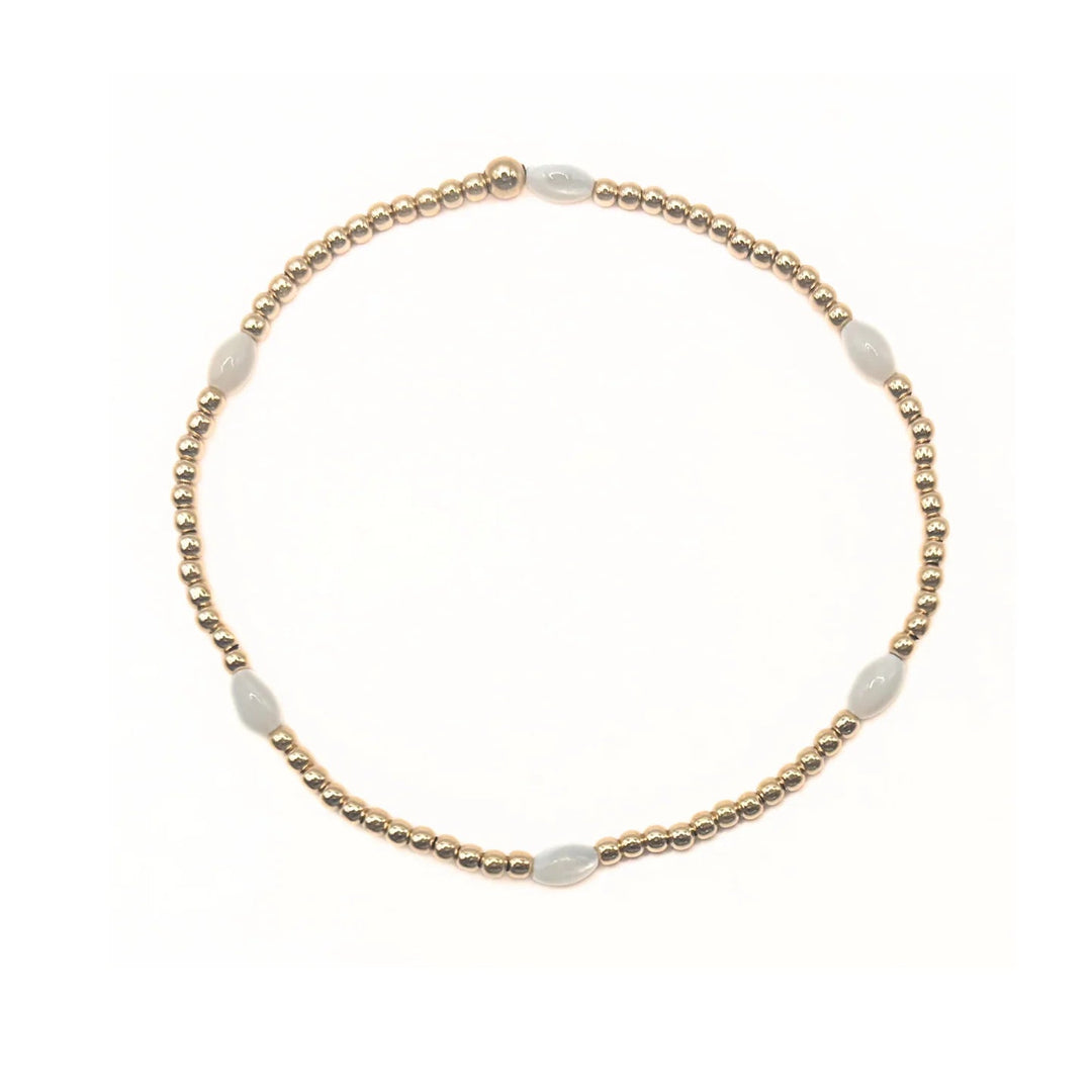 B - AC - WH - 7 - Aspen Bracelet Waterproof Gold Filled Bracelet - Hello Beautiful Boutique