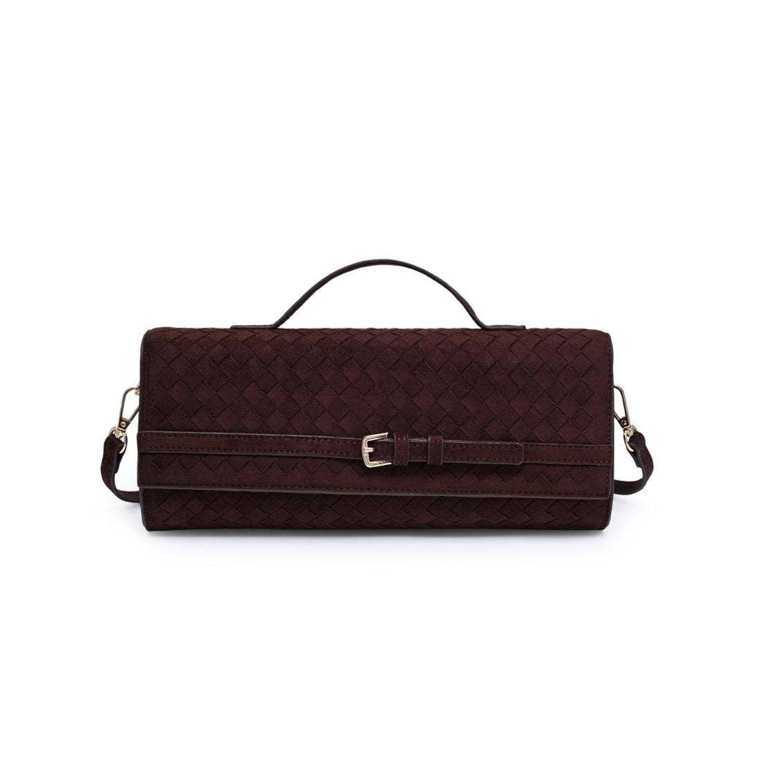 Emerson Woven Faux Suede Crossbody Bag