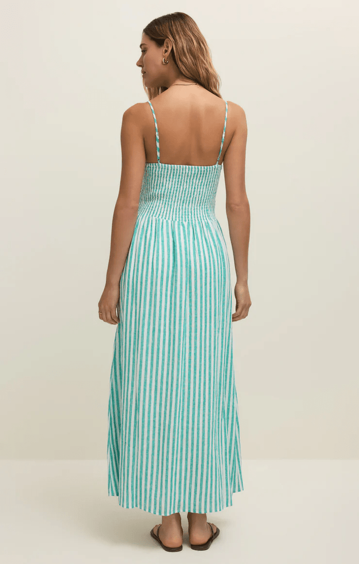 Bayside Striped Midi Dress - Hello Beautiful Boutique
