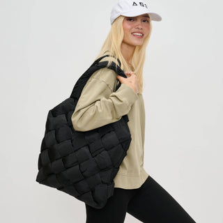 Sol and Selene - Illumine Woven Nylon Tote: Cream