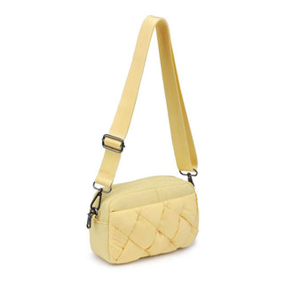 Sol and Selene - Inspiration - Braided Woven Nylon Crossbody: Salmon