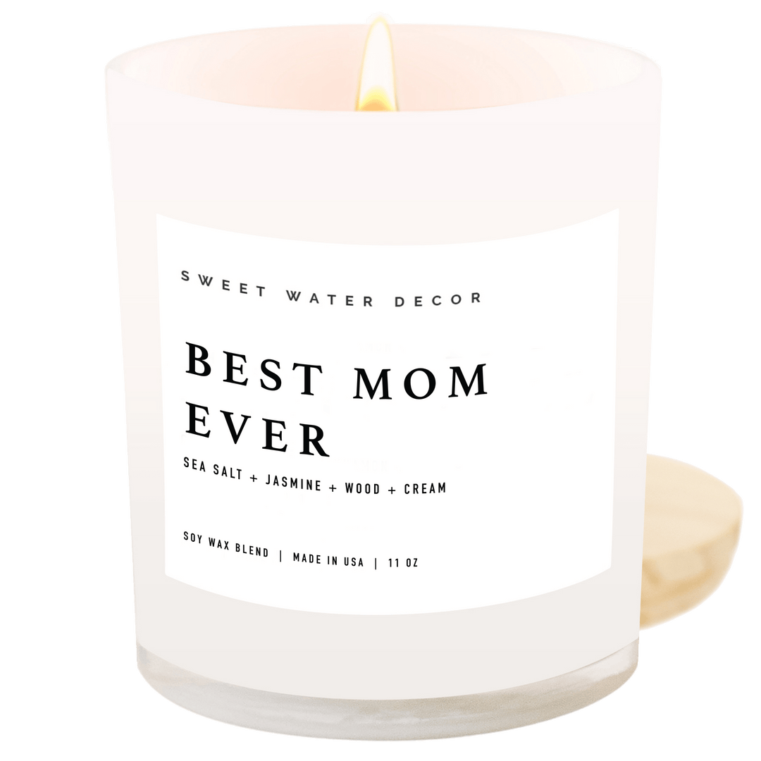 Best Mom Ever! 11 oz Soy Candle - Hello Beautiful Boutique