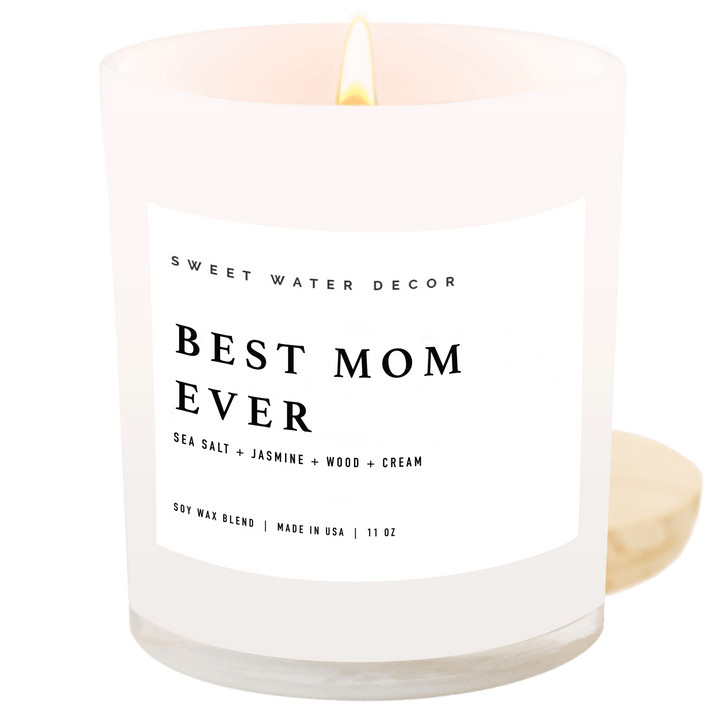 Best Mom Ever! 11 oz Soy Candle - Hello Beautiful Boutique