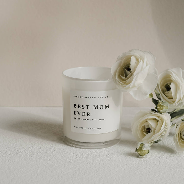 Best Mom Ever! 11 oz Soy Candle - Hello Beautiful Boutique