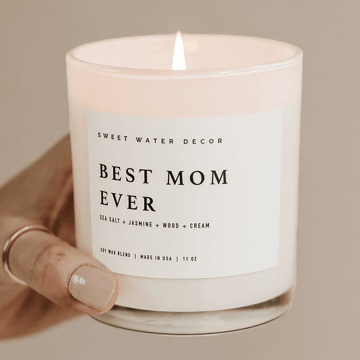 Best Mom Ever! 11 oz Soy Candle - Hello Beautiful Boutique