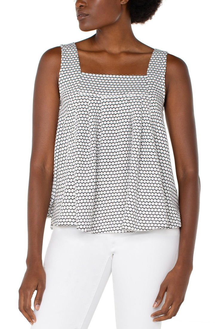 Black/White Geo Print Tank by Liverpool Los Angeles - Hello Beautiful Boutique
