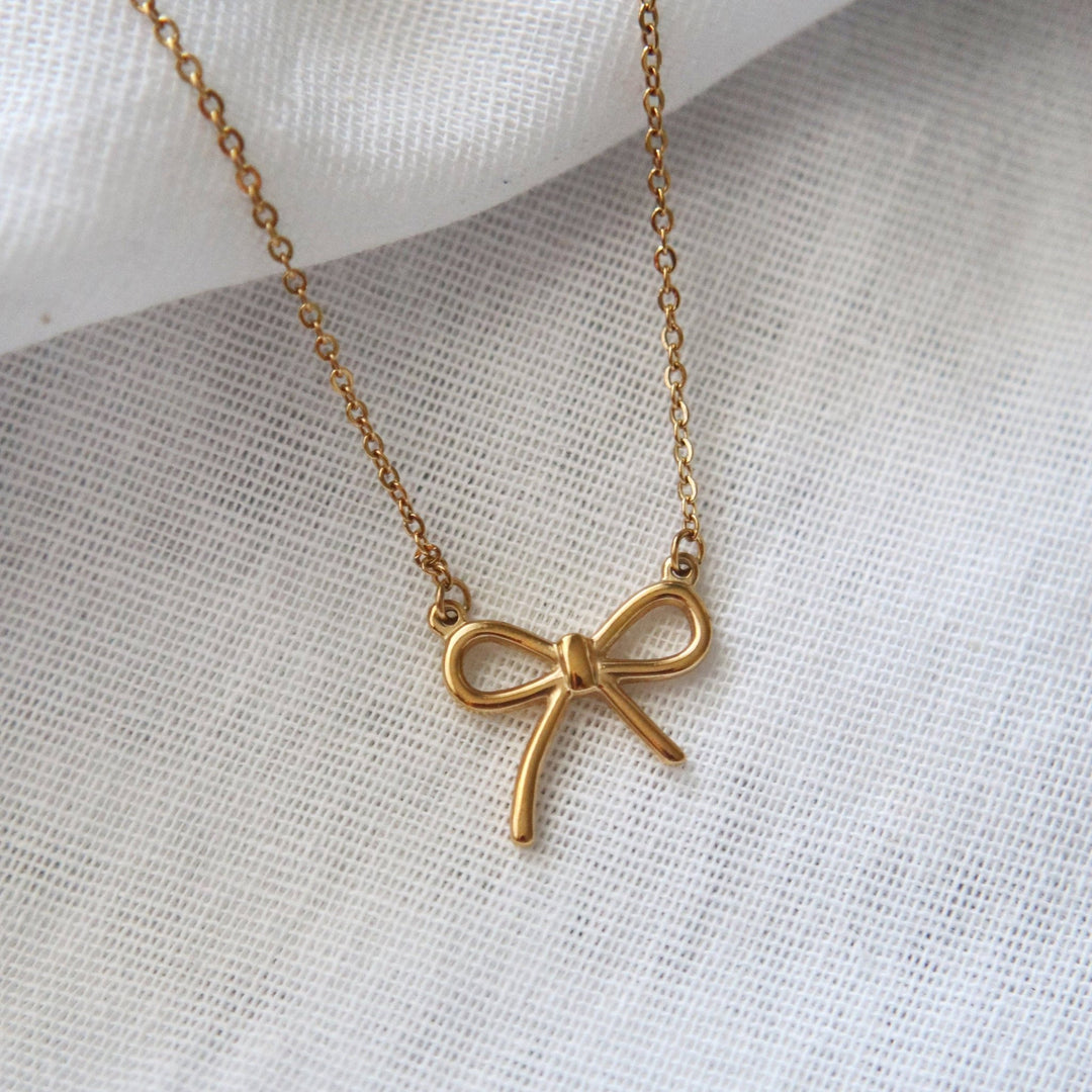 Bow Necklace - Hello Beautiful Boutique