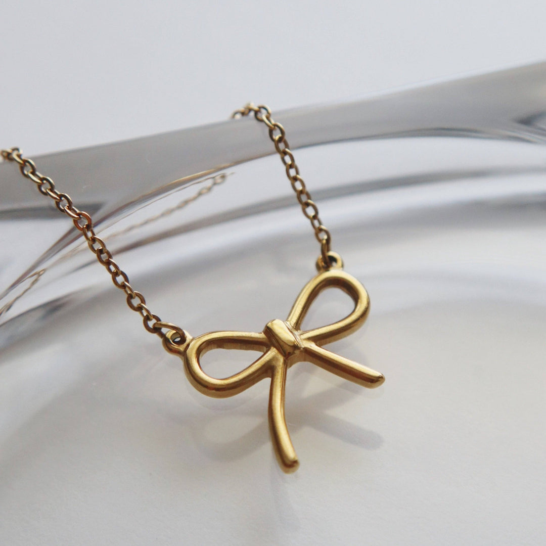 Bow Necklace - Hello Beautiful Boutique