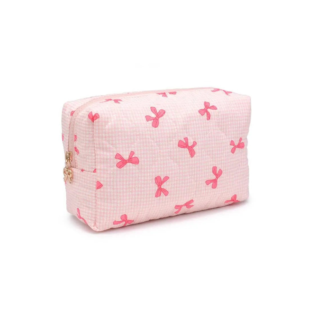 Bow & Tell Cosmetic & Travel Organizer Pouch - Hello Beautiful Boutique