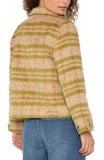 Button Front Boxy Shacket green gold plaid - Hello Beautiful Boutique