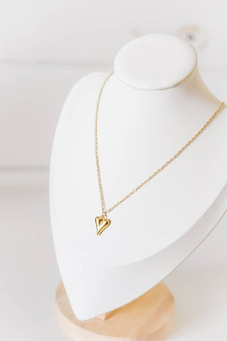 Victoria Dainty Heart Charm Necklace