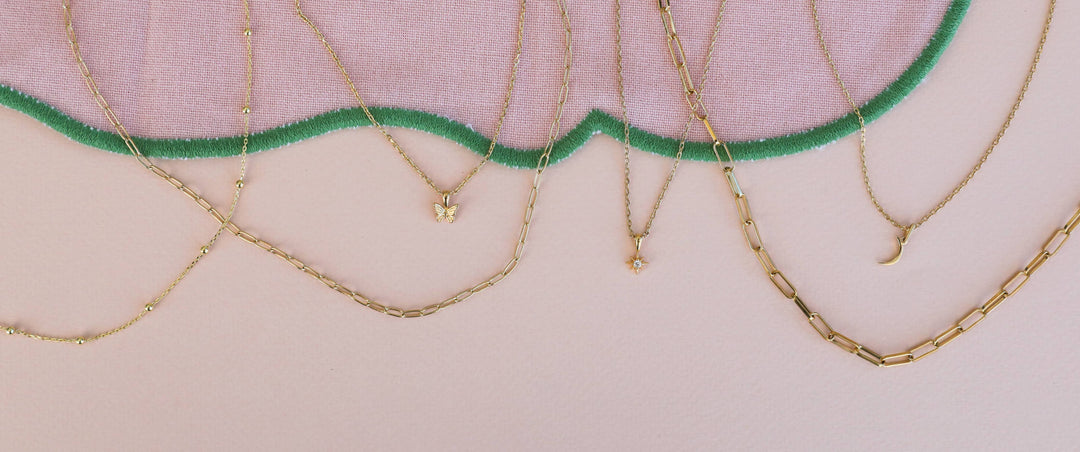 Gold Ball Necklace - 18k Gold Plating