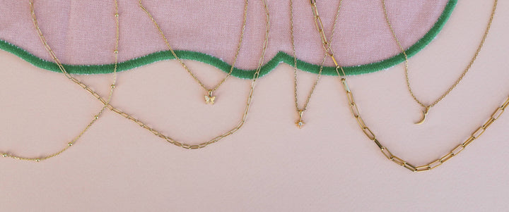 Gold Ball Necklace - 18k Gold Plating