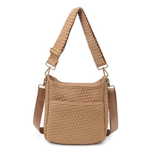 Sol and Selene - Kismet - Woven Neoprene Crossbody: Nude