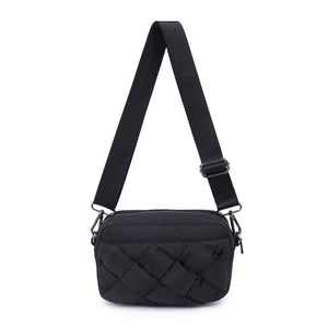 Sol and Selene - Inspiration - Braided Woven Nylon Crossbody: Slate Sky