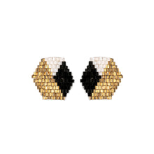 Load image into Gallery viewer, Casey Hexagon Beaded Earrings
