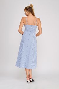 The Coastal Stripe Maxi Dress