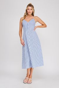 The Coastal Stripe Maxi Dress