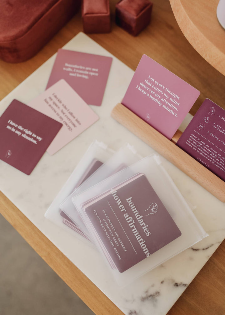 Shower Affirmation™  Display Cards - Boundaries