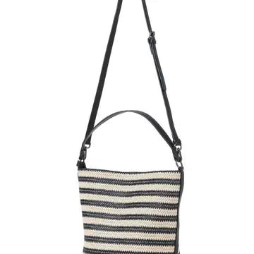 Celine Striped Raffia Tote Bag - Hello Beautiful Boutique