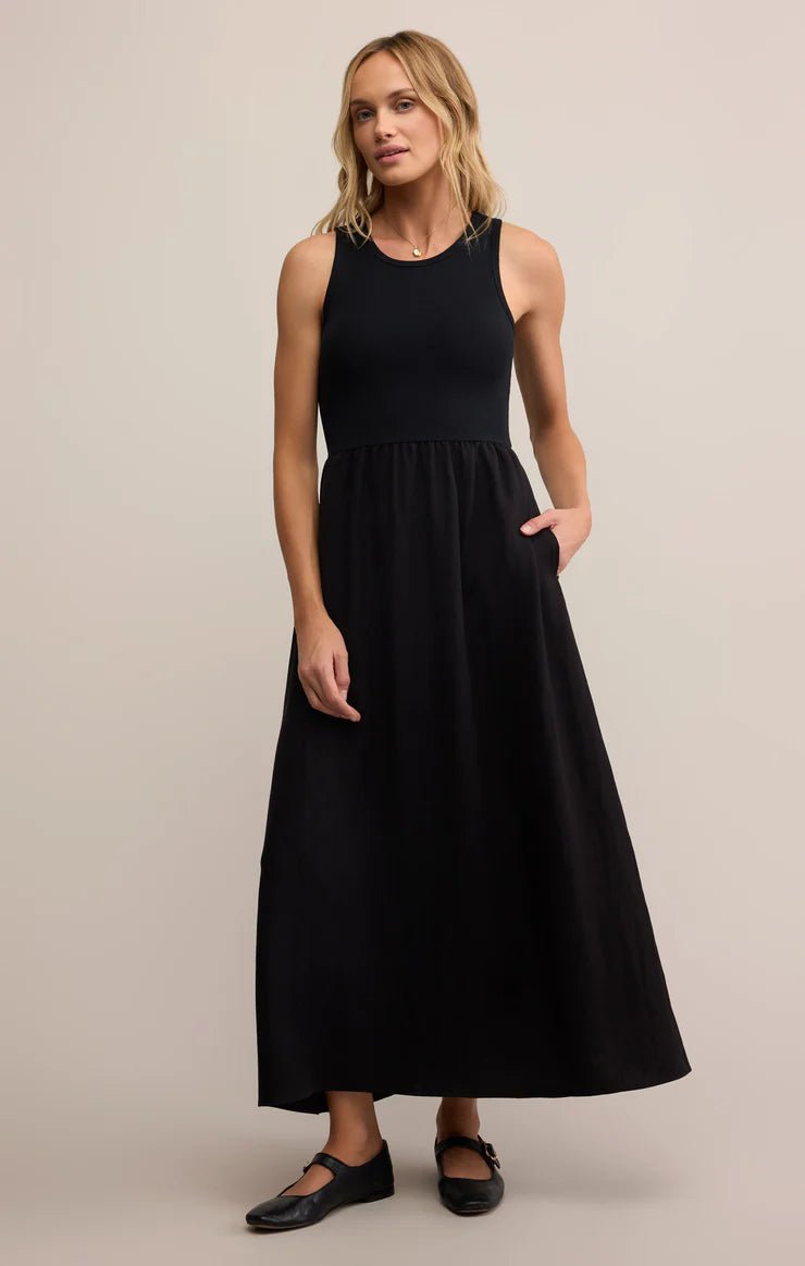 Charlotte Rib Midi Dress - Hello Beautiful Boutique