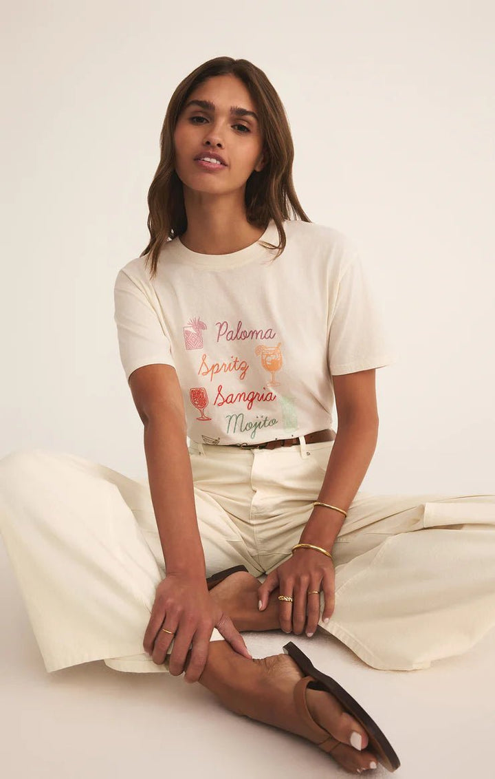 Cocktail Hour Boyfriend Tee - Hello Beautiful Boutique