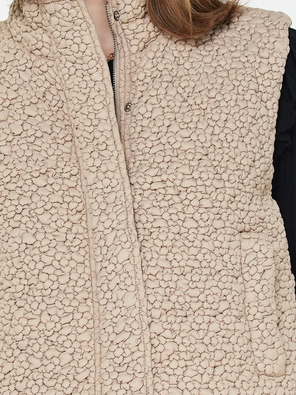 Cropped Quilting Vest – Taupe - Hello Beautiful Boutique