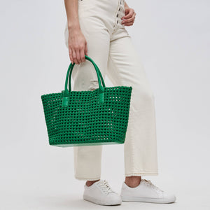 Sol and Selene - Solstice - Medium  Hand Woven Knot Tote: Nude