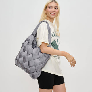 Sol and Selene - Illumine Woven Nylon Tote: Cream