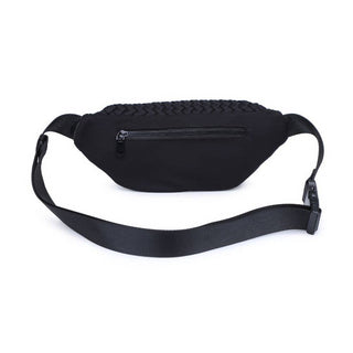 Sol and Selene - Aim High  Woven Neoprene Belt Bag: Cream