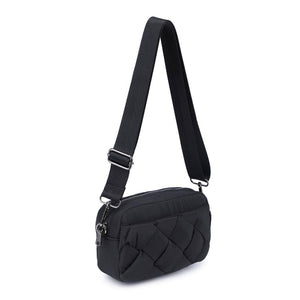 Sol and Selene - Inspiration - Braided Woven Nylon Crossbody: Slate Sky